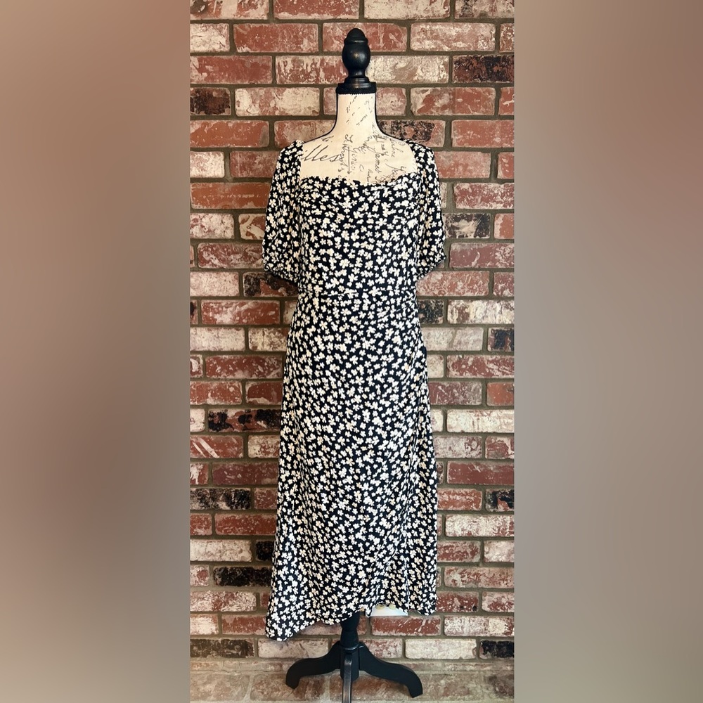 Floral Black and White Dress from H&M